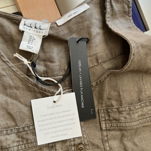 Nicole Miller | NWT 100% Linen Tank Dress - Picture 8 of 8